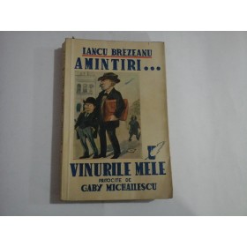 AMINTIRI... VINURILE MELE  -  IANCU BREZEANU   (autograf si dedicatie) 